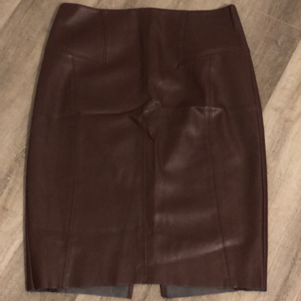 Express faux leather pencil skirt